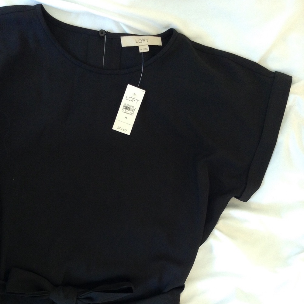 NWT Black LOFT Sheath Dress